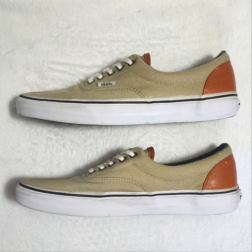 Tan and white Vans shoes - Picture 4 of 5